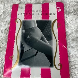 New Victoria's Secret Lasting Luxuries Espresso Medium Control Top Pantyhose